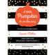 Black Pumpkin Confetti Baby Shower Invitations Image 3 of 5